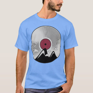vintage muziek berg vrienden t-shirt