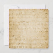 Vintage Muziek Bewaar de Datum Kaart (Achterkant)