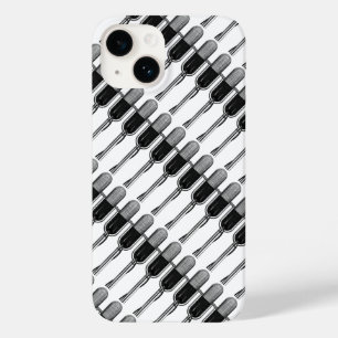 Vintage muziek, ouderwetse retro microfoon Case-Mate iPhone 14 hoesje