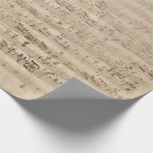 Vintage muziekplaat Antiek oud perkament Cadeaupapier (Hoek)