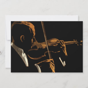 Vintage muzikant, violist die vioolmuziek speelt