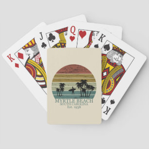 Vintage Myrtle Beach South Carolina Pokerkaarten