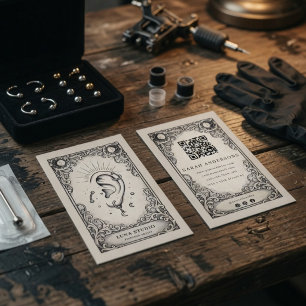 Vintage Mysterieuze Oorbel Celestiaal Visitekaartje