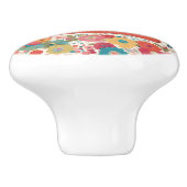 Vintage naaimachine keramische knop (Zijkant)