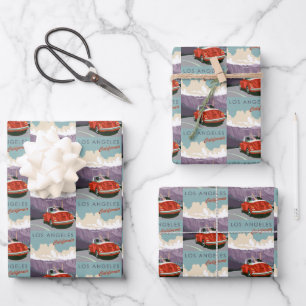 Vintage naar Los Angeles California Gift Inpakpapier Vel