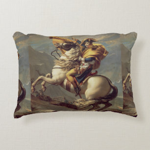 Vintage Napoleon die de Alpen oversteekt Accent Kussen