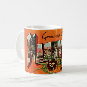 Vintage Nashville Welkom Oranje Mok