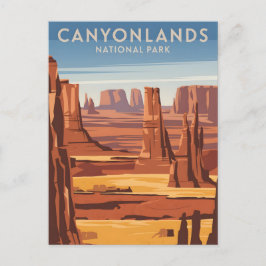 Vintage Nationaal Park Canyonlands Briefkaart