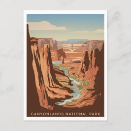 Vintage Nationaal Park Canyonlands Briefkaart
