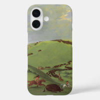 Vintage Native Americans, Buffalo Chase van Catlin