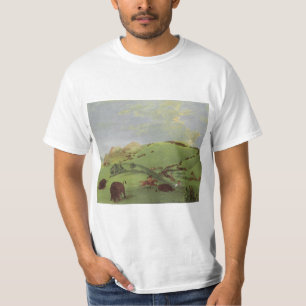 Vintage Native Americans, Buffalo Chase van Catlin T-shirt