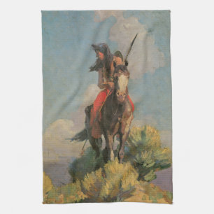 Vintage Native Americans, Crow Outlier van Dunton Theedoek