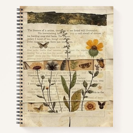 Vintage Nature Journal - Tea-Stained Mix Media (Devant)