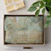 Vintage Nautisch Tissuepapier (Geschenk)