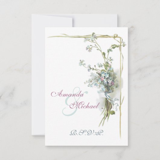 Vintage ne m'oubliez pas RSVP (Devant)