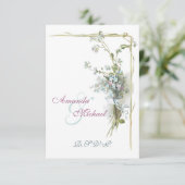 Vintage ne m'oubliez pas RSVP (Debout devant)