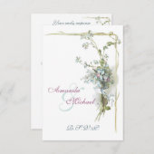 Vintage ne m'oubliez pas RSVP (Devant / Derrière)