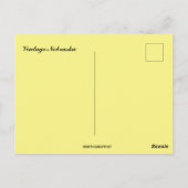 Vintage Nebraska Map Briefkaart (Achterkant)