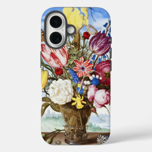 Vintage Nederlandse Gouden Eeuw Bloemstuk Stilleve iPhone 16 Hoesje