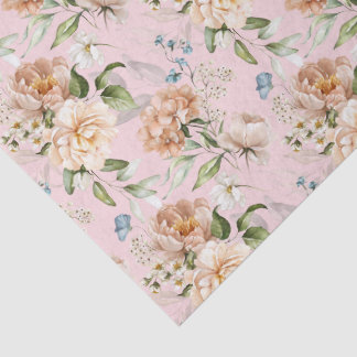 Vintage Nederlandse Stilleven Bloemkunst Hydrangea Tissuepapier