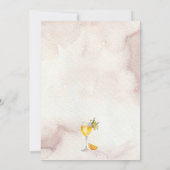 Vintage Neutral Mocktail Invitation de fête d'anni (Dos)