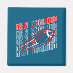 Vintage New England Thuisstad Trots Grafische Kuns Magneet