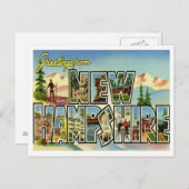 Vintage New Hampshire Briefkaart (Voorkant / Achterkant)