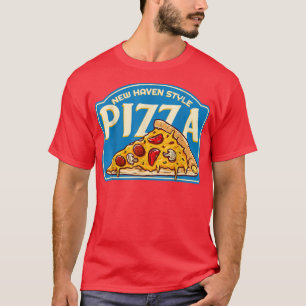 Vintage New Haven Style Pizza Lovers Apizza Ct Gif T-shirt