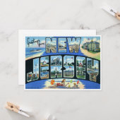 Vintage New Jersey Kaart (Voorkant / Achterkant in situ)