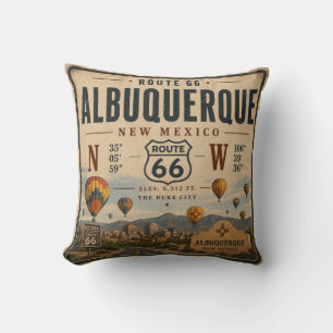 Vintage New Mexico Snelweg Decor Kussen