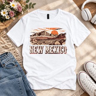 Vintage New Mexico Woestijn Western T-Shirt