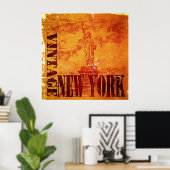 Vintage New York #2 - Poster (Bureau à domicile)
