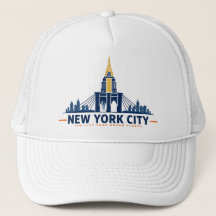Vintage New York City Skyline Petjes