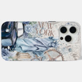 Vintage New York Phone Case (Achterkant (horizontaal))