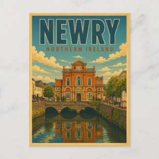 Vintage Newry Noord-Ierland cadeaus en souvenirs Briefkaart