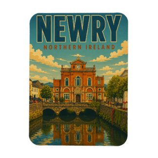 Vintage Newry Noord-Ierland cadeaus en souvenirs Magneet