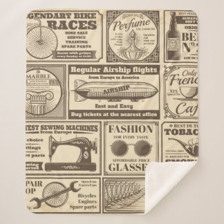 Vintage newspaper banners and advertising labels v sherpa deken