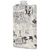 Vintage Newspaper   Heupfles (Links)