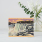 Vintage Niagara Herfst Briefkaart (Staand voorkant)