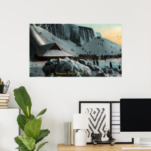 Vintage Niagara Herfsten Ice Poster