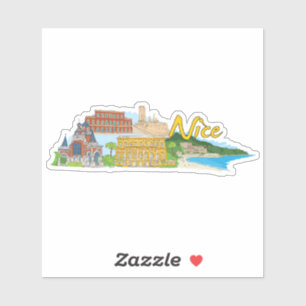 Vintage Nice City Sticker