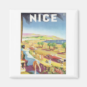 Vintage Nice Frankrijk Magneet
