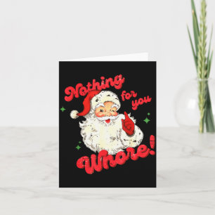 Vintage Niets Voor Jou Grappige Kerstman Kerstmis Kaart
