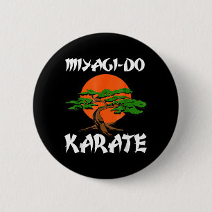 Vintage Nieuwe Miyagi-Do Karate Cool Bonsai Boom C Ronde Button 5,7 Cm