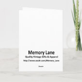 Vintage Nieuwjaar Feestdagen Kaart (Achterkant)