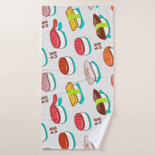 Vintage nigiri sushi, motif doodé