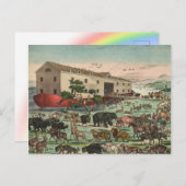 Vintage Noah's Ark Briefkaart (Voorkant / Achterkant)
