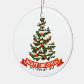 Vintage Noël Arbre de Céramique Ornement (Gauche)
