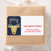 Vintage Noël Étiquette (En situation)