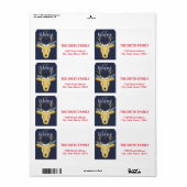 Vintage Noël Étiquette (Feuille entière)